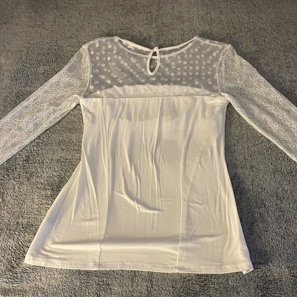 Victoria’s Secret lacy-sheer, long sleeve top - Picture 2 of 8